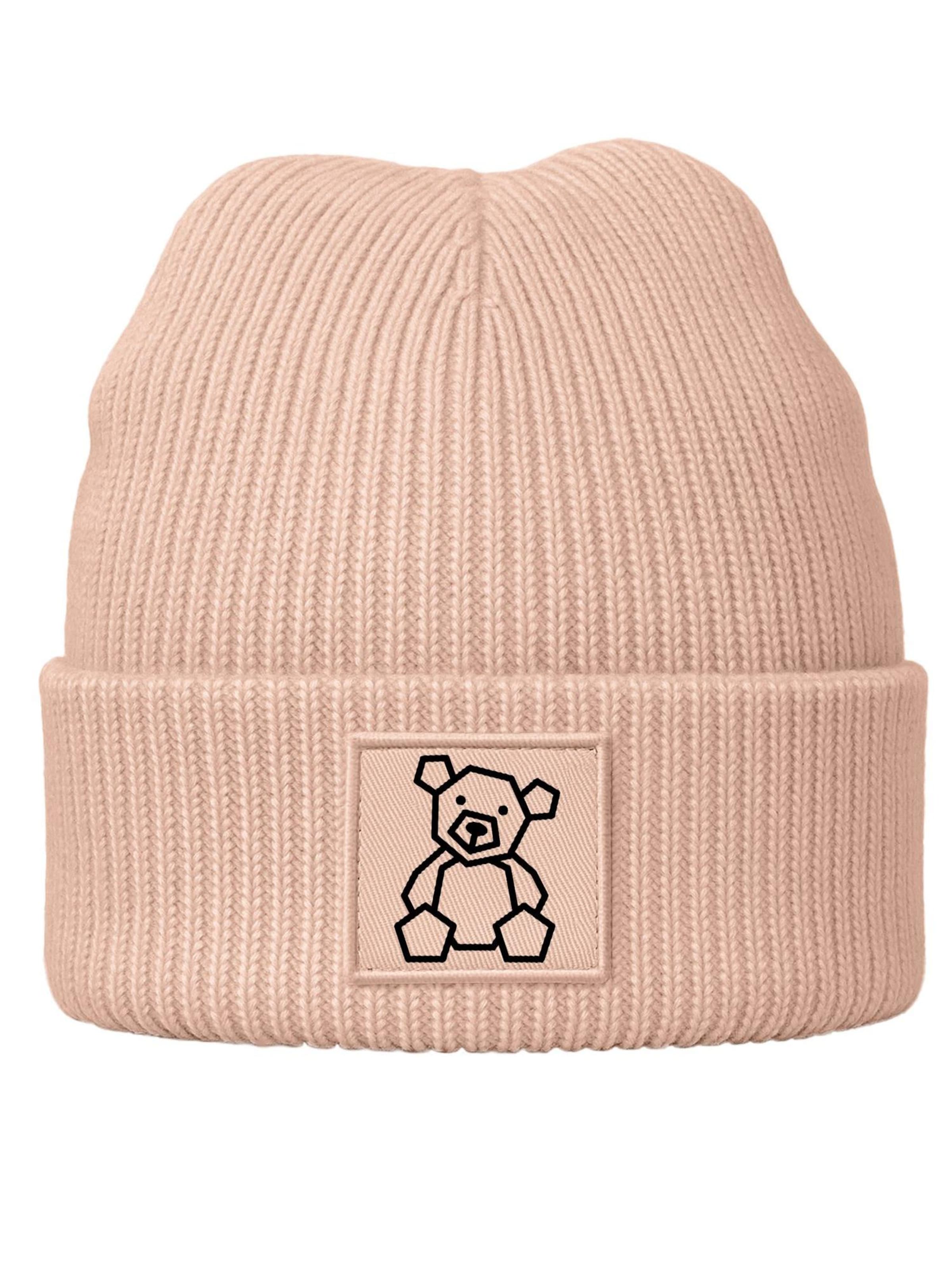 Neverless Mütze 'Teddy Polygon'‌ in Pink: Vorderseite