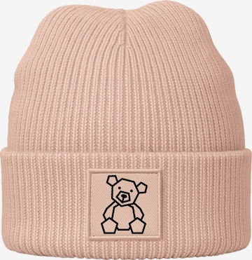 Neverless Mütze 'Teddy Polygon' in Pink: Vorderseite
