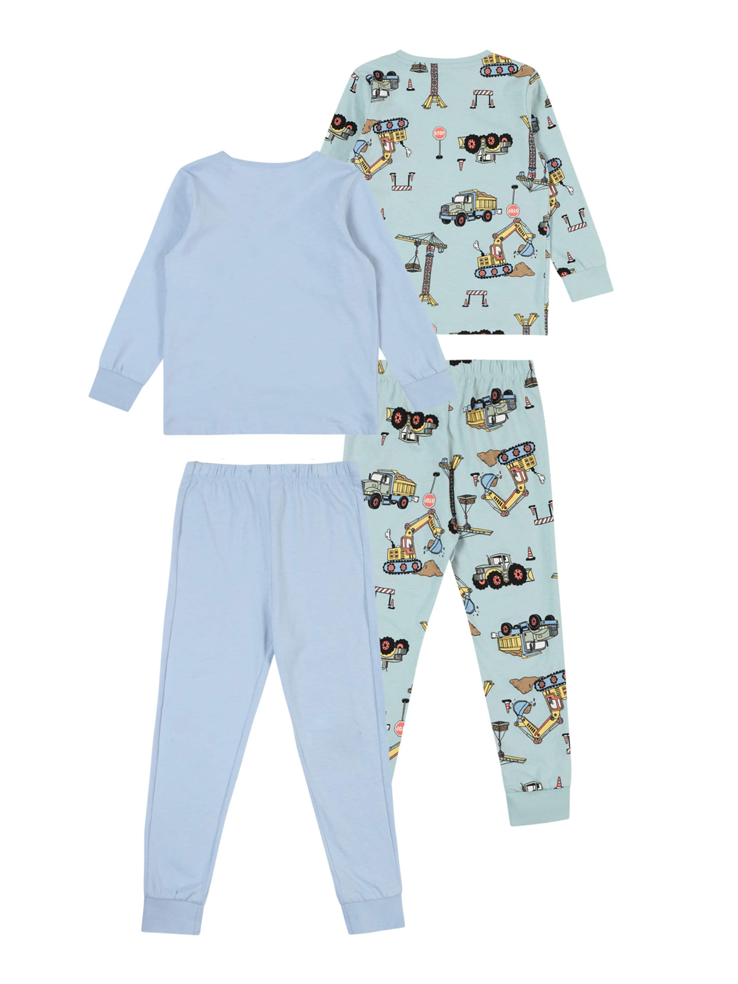 Lindex Πιτζάμα 'Working Vehicles' σε μπλε
