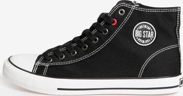 BIG STAR Sneakers hoog 'JJ174603 ' in Zwart: voorkant