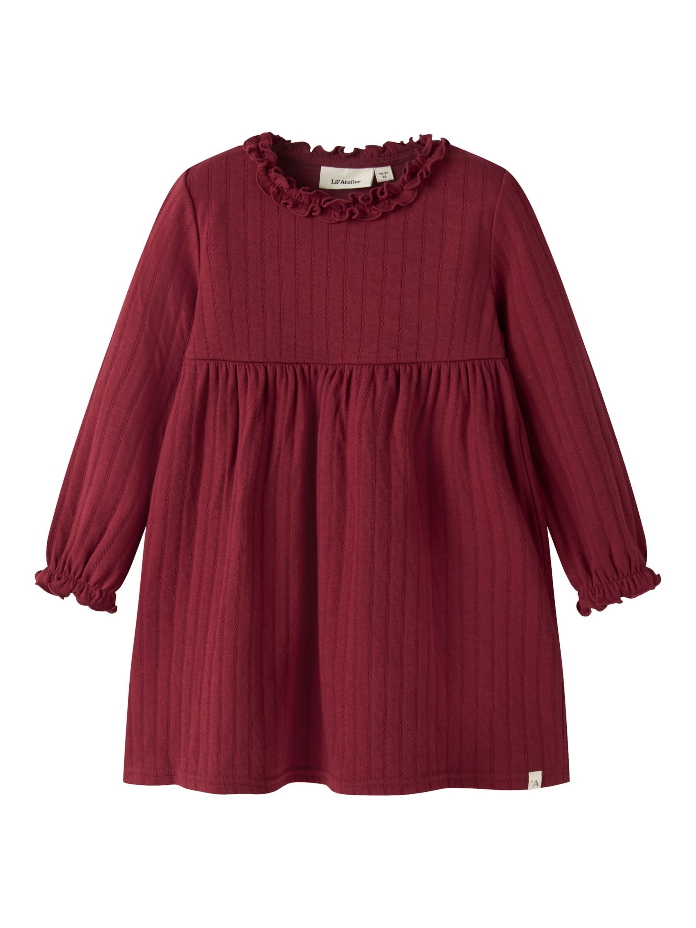 Lil'Atelier Jurk in Rood: voorkant