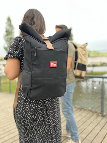 Sac à dos 'Everyday Hemp Rolltop Backpack Black' 8000kicks en noir