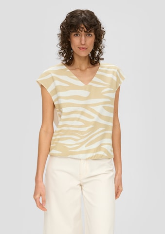 s.Oliver T-shirt i beige: framsida