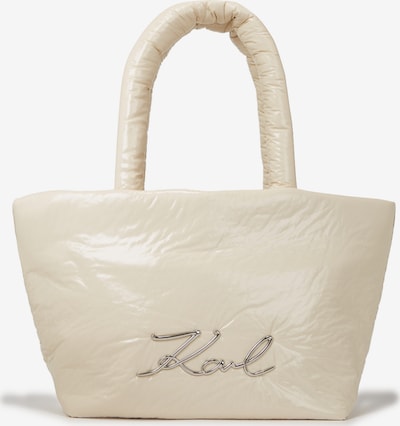 Karl Lagerfeld Shoppingväska i kräm, Produktvy