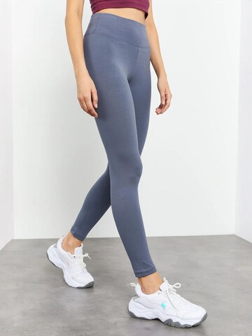 Coupe slim Leggings Tommy Life en gris