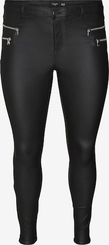 Vero Moda Curve Regular Pants 'SEVEN' in Black: front