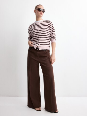 MANGO Knit cardigan 'DALTON' in Pink