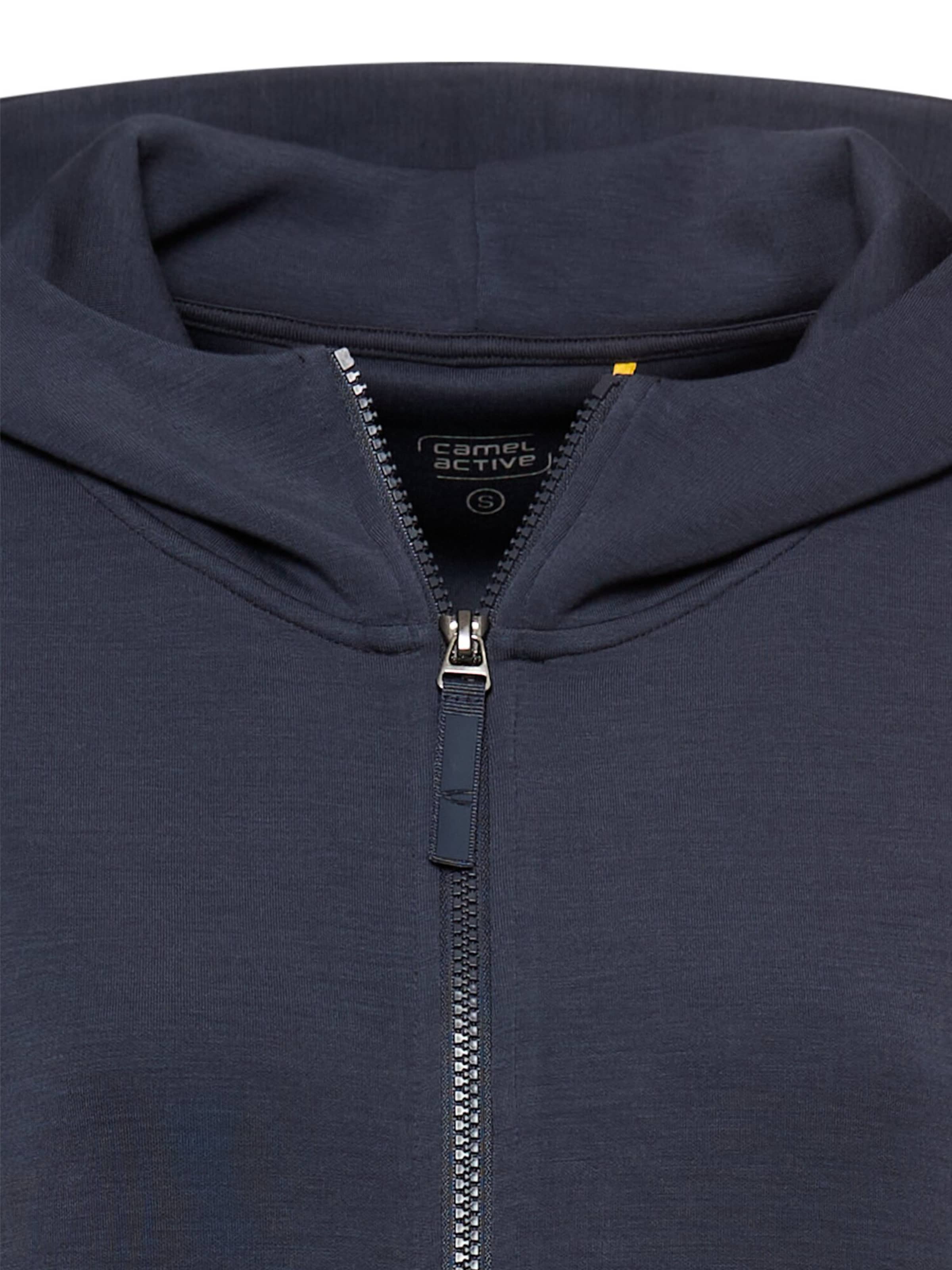 CAMEL ACTIVE Sweatjacke mit Kapuze in Blau
