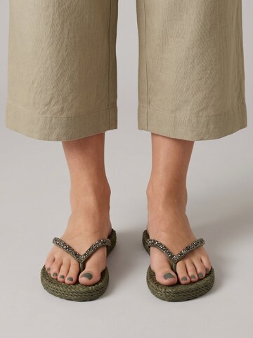 Tongs 'CHEERFUL03G' ILSE JACOBSEN en vert : devant
