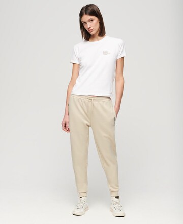 Tapered Pantaloni sport de la Superdry pe bej: față