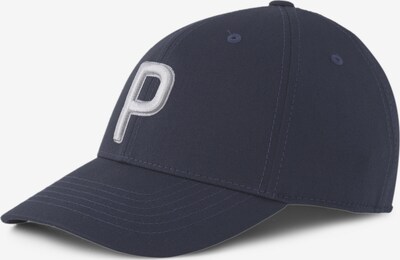 PUMA Casquette de sport 'P Adjustable' en bleu marine / blanc, Vue avec produit