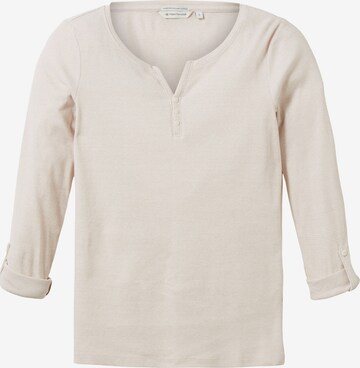 T-shirt TOM TAILOR en beige : devant