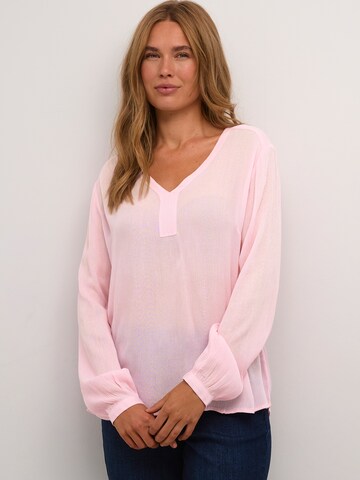 Kaffe Blouse 'Amber' in Roze: voorkant