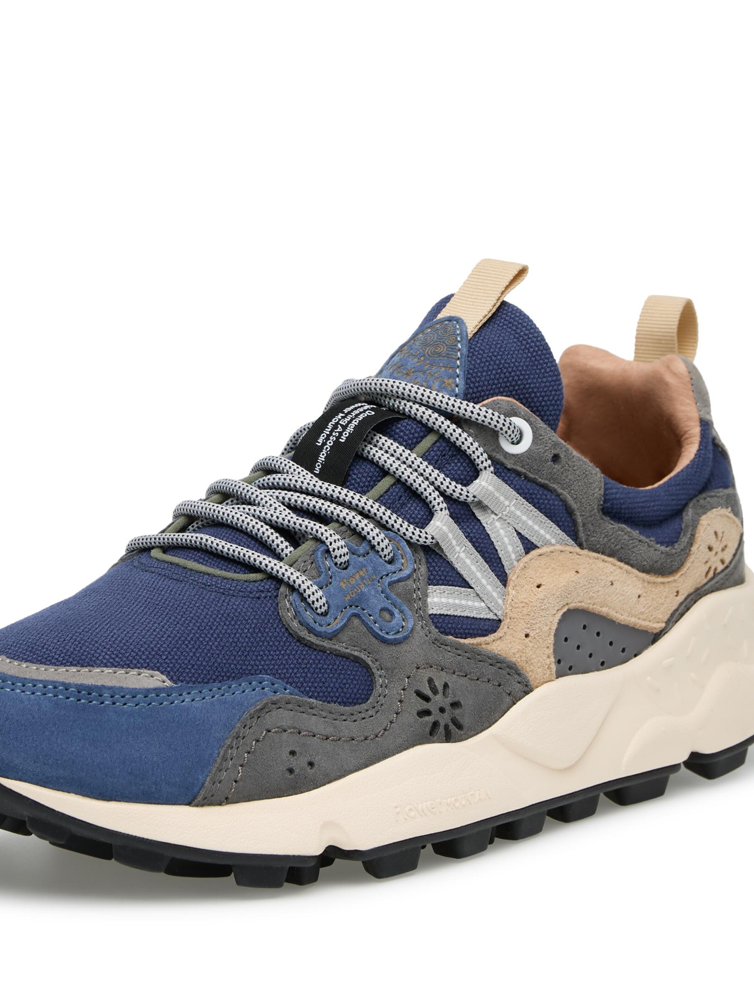 Baskets basses 'YAMANO 3 MAN' Flower Mountain en bleu : devant