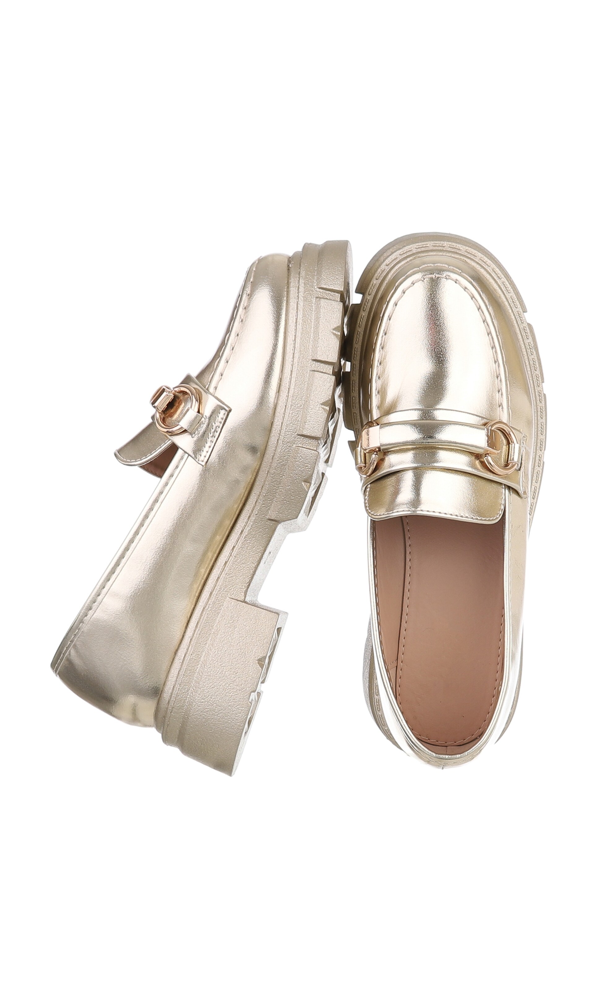 Ital-Design Classic Flats in Gold