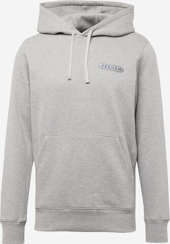 Sweat-shirt DENHAM en gris : devant