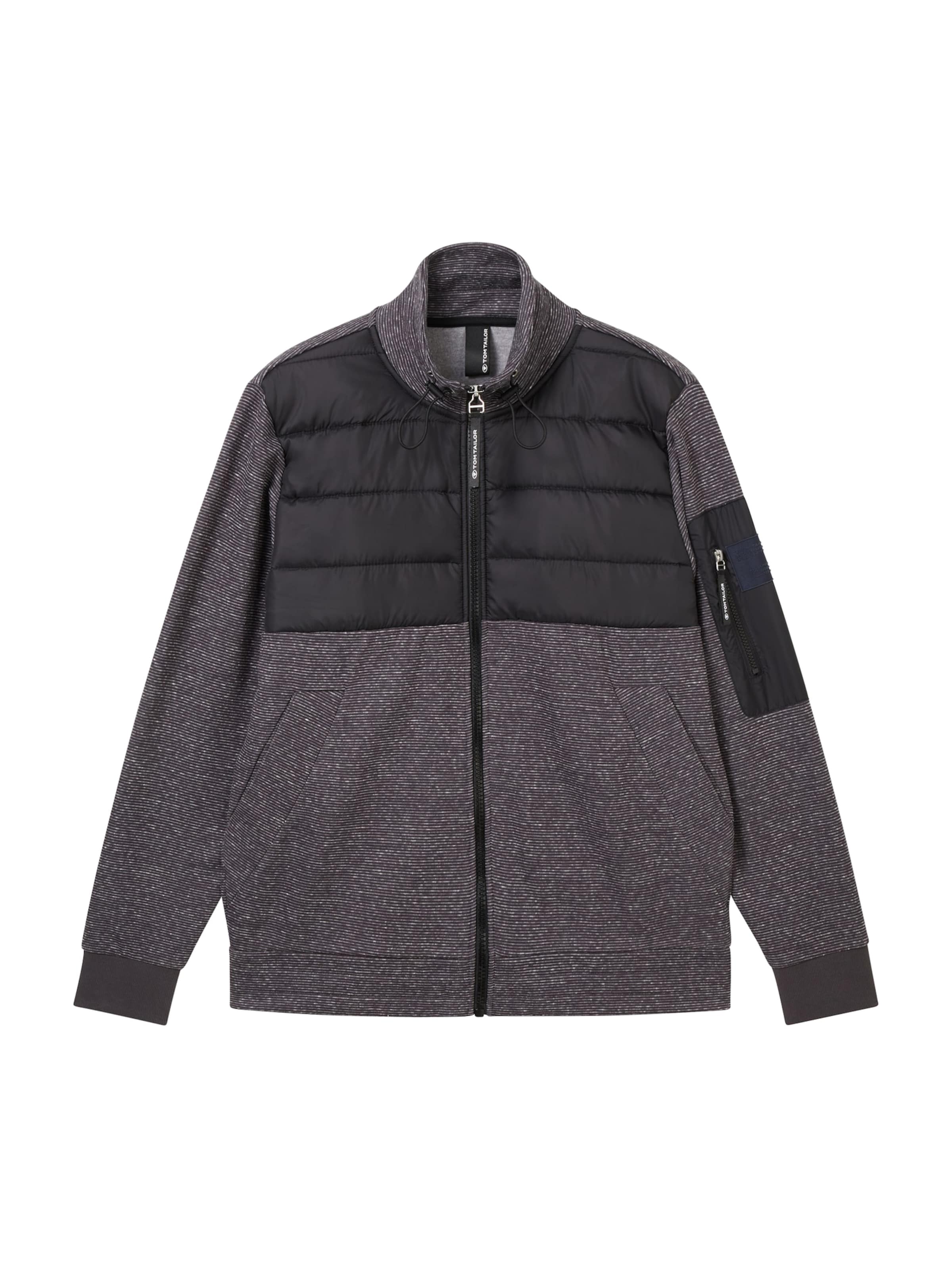 TOM TAILOR - Casaco em moletão em cinzento: frente