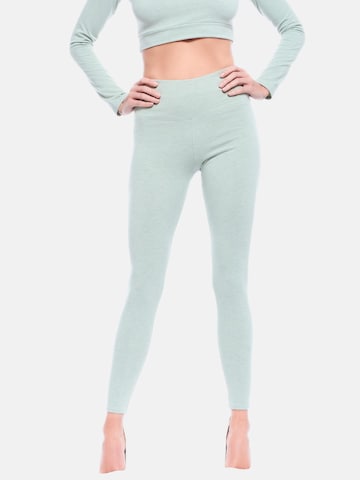 Evoni Skinny Leggings 'Thermo'‌‌‌‌‌ in Grün