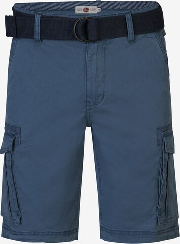 Petrol Industries Cargo Pants in Blue: front