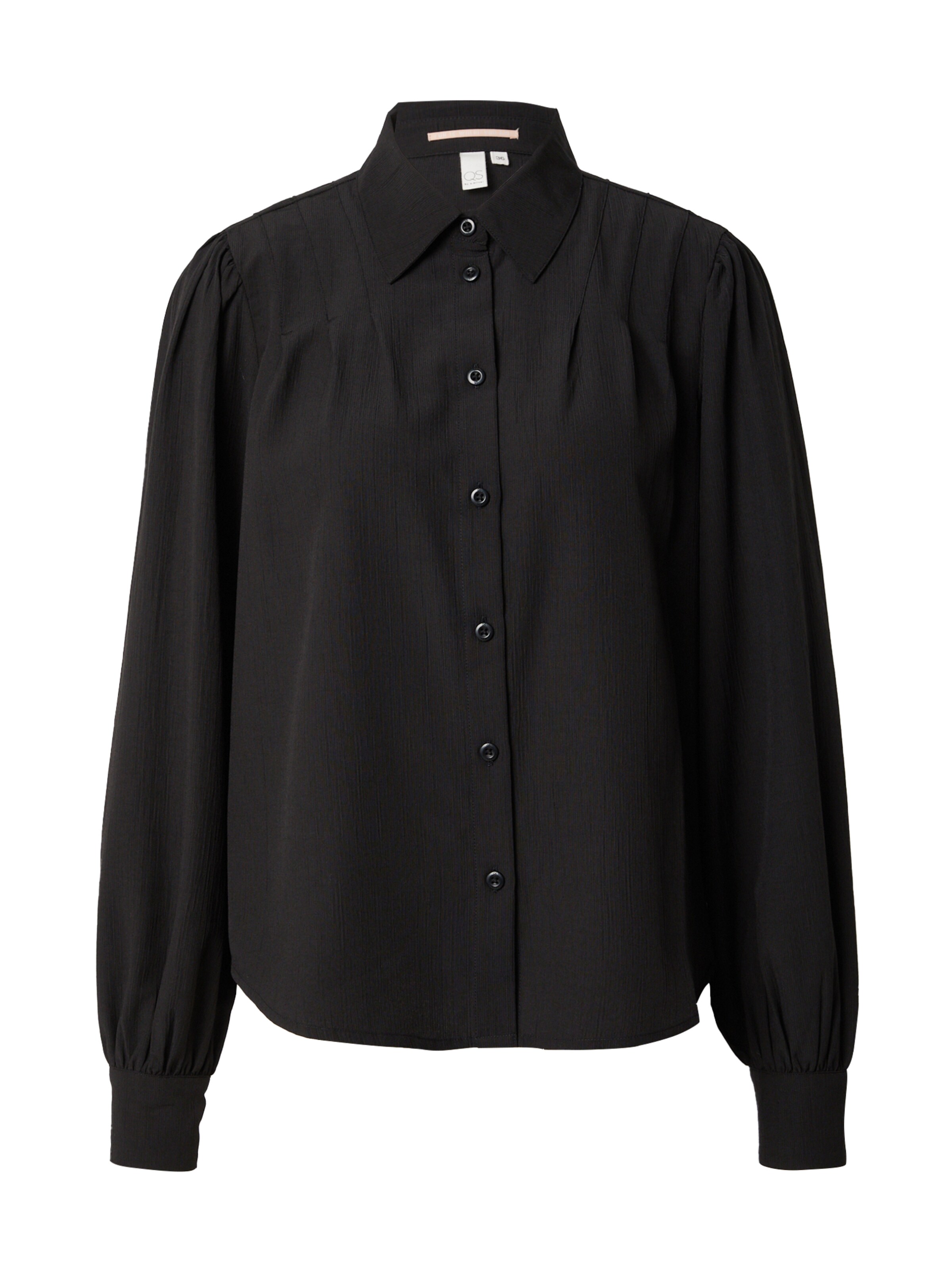 Camicia da donna di QS in nero: frontale