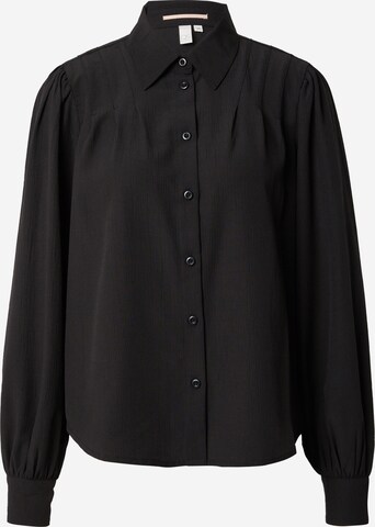 Camicia da donna di QS in nero: frontale