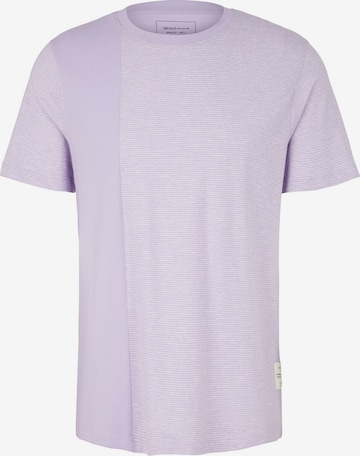 TOM TAILOR DENIM Majica | vijolična barva: sprednja stran