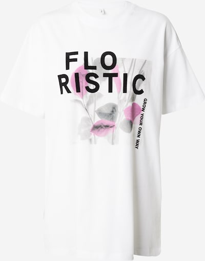 ONLY Shirt 'PIXIE' in de kleur Grijs / Orchidee / Zwart / Wit, Productweergave