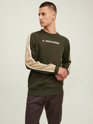 JACK & JONESSweater majica 'Logan' - zelena boja: prednji dio