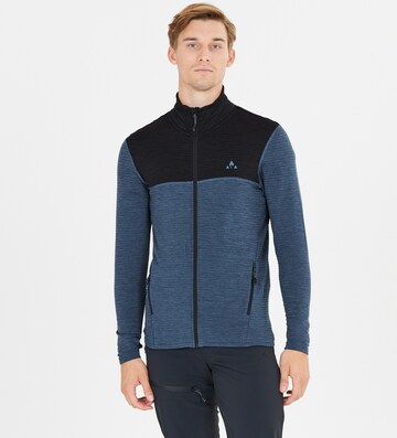 Whistler Athletic Zip-Up Hoodie 'Nevados' in Blue: front