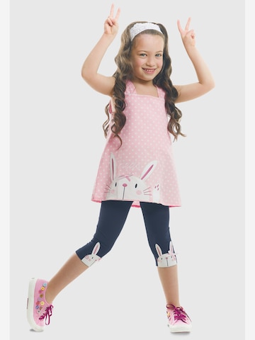 Set 'Hello Rabbit' Denokids en rose : devant