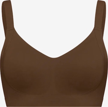 cfab (formerly creamy fabrics) Bra 'Seamless Compact Push-Up BH' in Brown: front