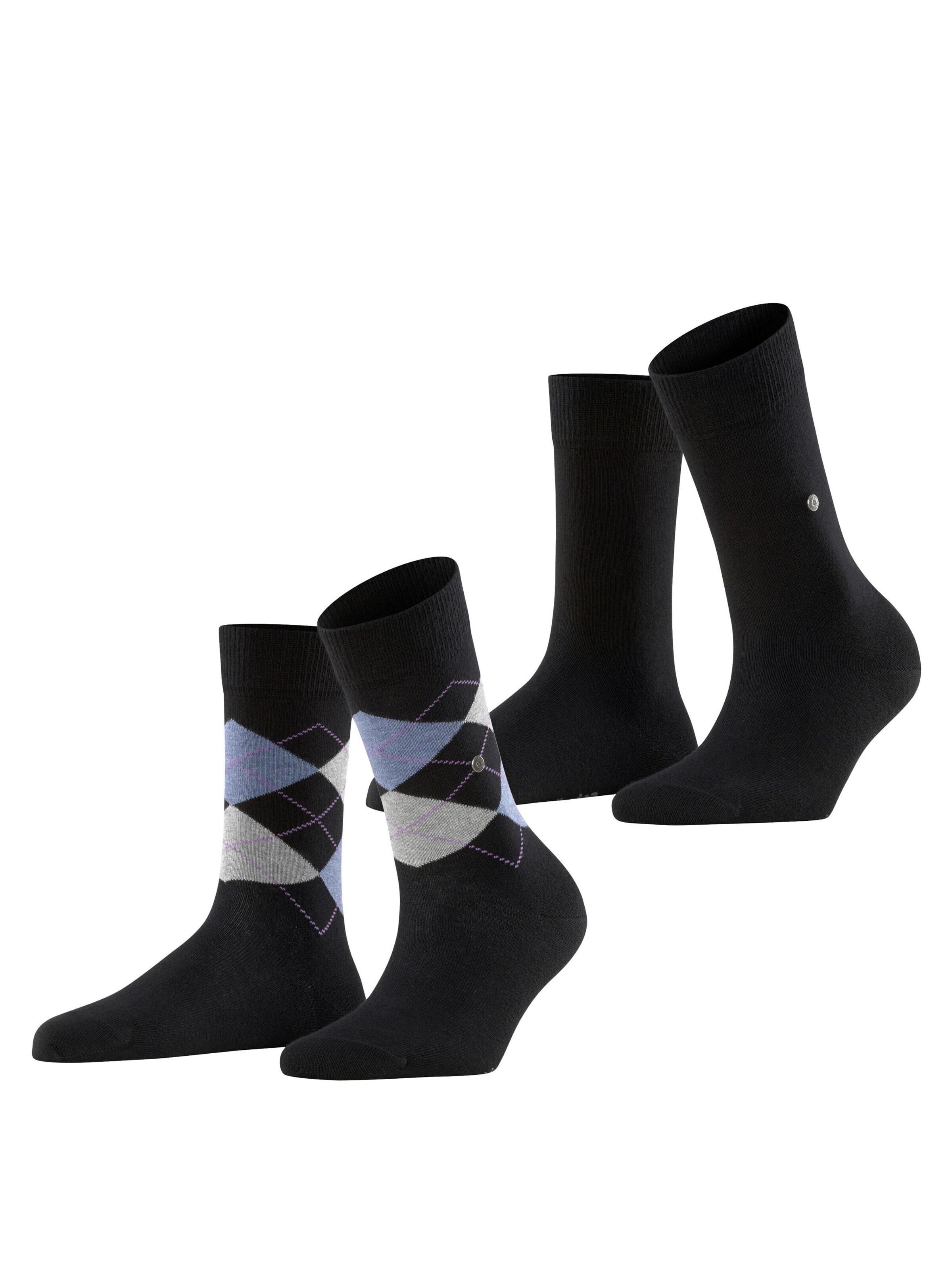 BURLINGTON Socken 'Everyday Mix 2-Pack'‌‌‌‌‌‌‌‌‌ in Schwarz: Vorderseite