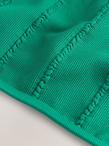 self. Bandeau Bikini Top in Green