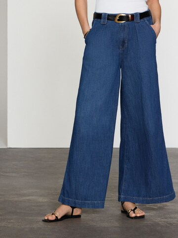Next Wide Leg Jeans in Blau