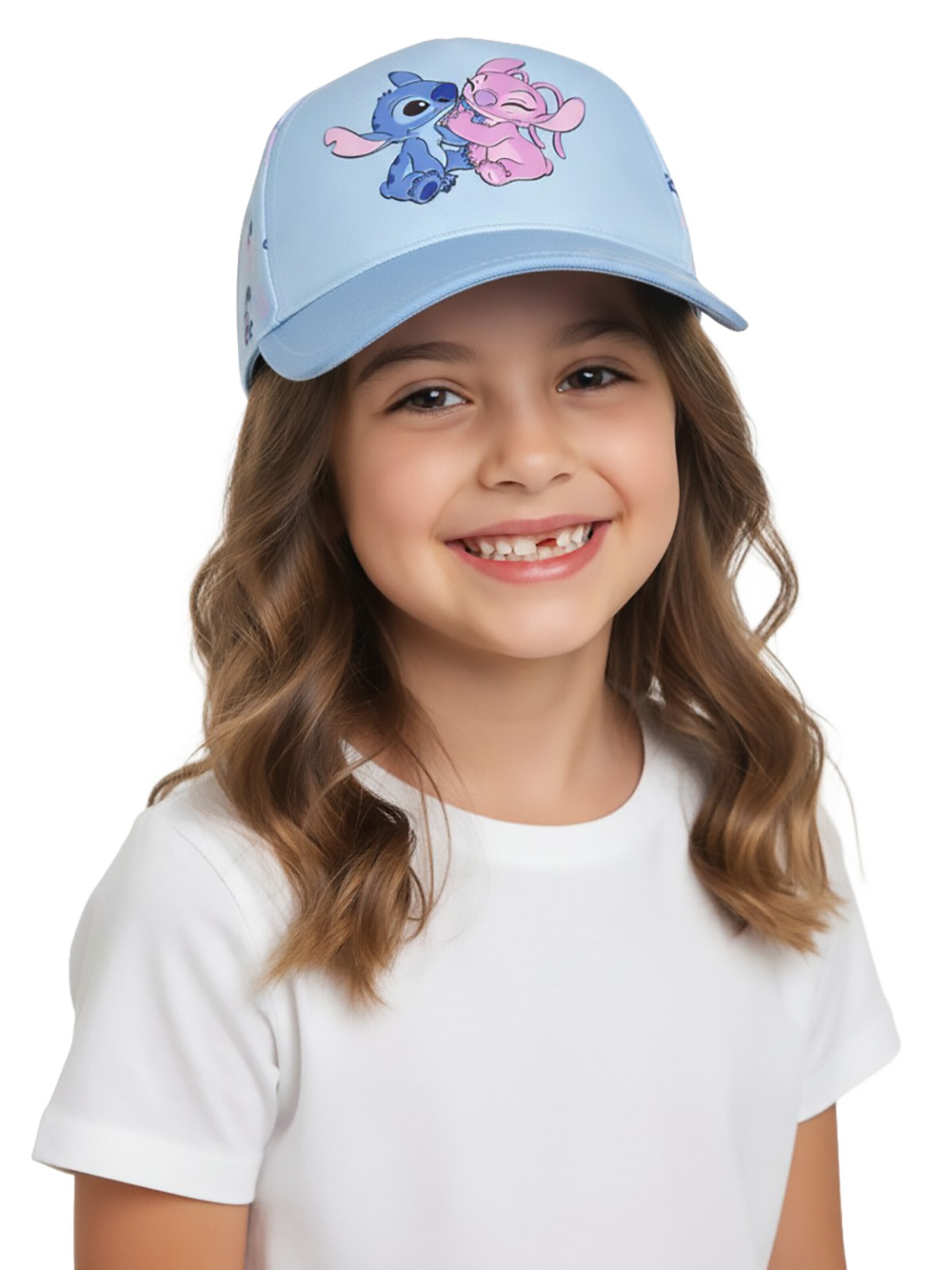 Disney Lilo & Stitch Hat 'Stitch & Angel' in Blue: front