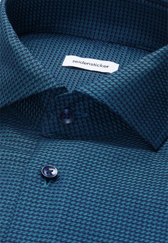 Coupe regular Chemise business 'Classic Essentials' SEIDENSTICKER en bleu