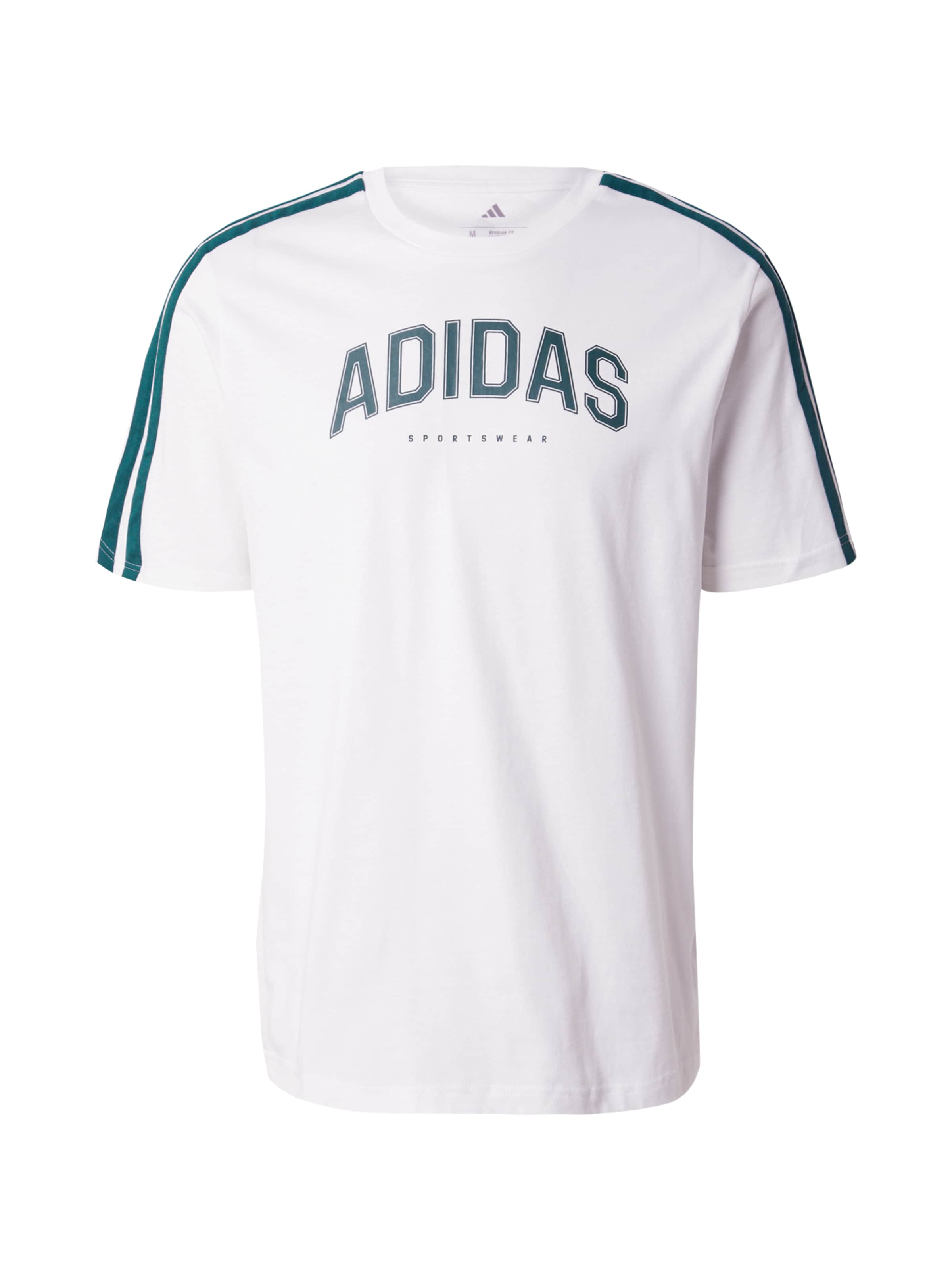 balta ADIDAS SPORTSWEAR Sportiniai marškinėliai 'Colleg': priekis