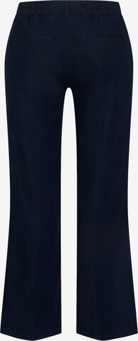 Ulla Popken Rozkloszowany krój Spodnie w kolorze niebieski