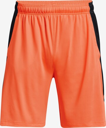 UNDER ARMOUR Athletic Pants 'Tech Vent' in Orange: front