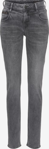 Herrlicher Slimfit Jeans in Grau: Vorderseite