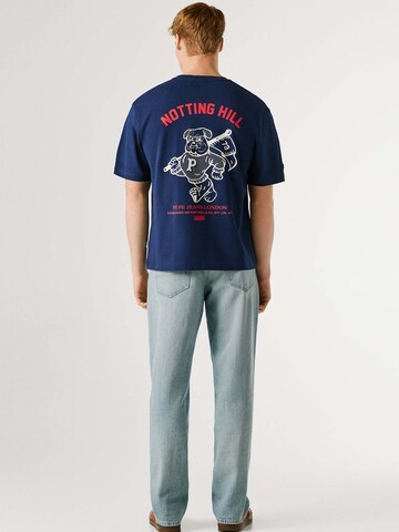 T-Shirt 'Gideon' Pepe Jeans en bleu