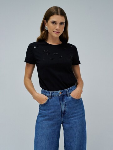 Salsa Jeans Shirt in Zwart: voorkant