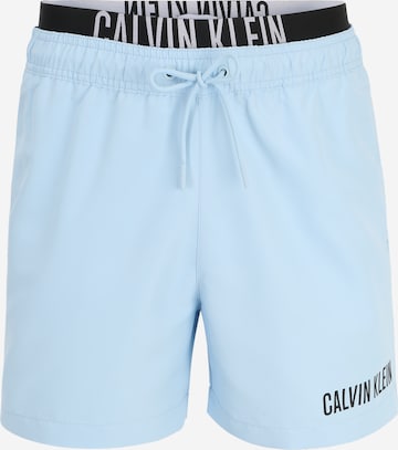 Calvin Klein Swimwear Board Shorts 'Intense Power' in Blue: front