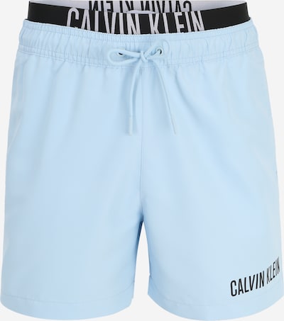 Calvin Klein Swimwear Badeshorts 'Intense Power' in hellblau / schwarz / weiß, Produktansicht