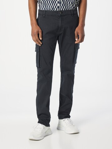 INDICODE JEANS Regular Cargo Jeans 'Albani' in Black: front