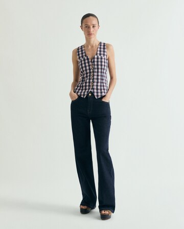 Scalpers Vichy Vest ' ' in Blau: Vorderseite