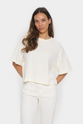 SAINT TROPEZ - Camiseta 'Jalinu' en blanco: frente