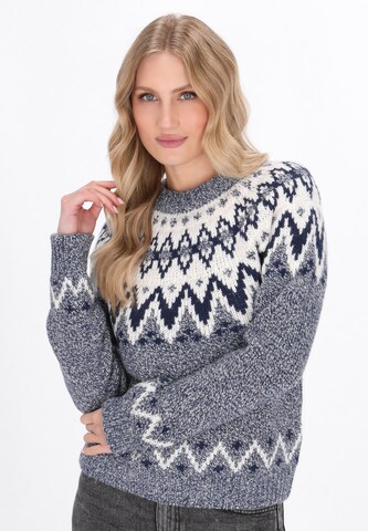 DreiMaster Vintage Trui 'Vintage' in Blauw: voorkant