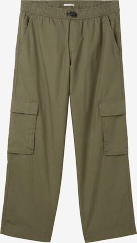 Loosefit Pantalon TOM TAILOR en vert : devant