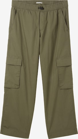 TOM TAILOR Loosefit Broek in Groen: voorkant